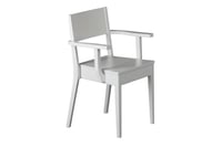 Isla-tuolia on saatavilla valkoiseksi maalattuna tai koivuisena. Saatavilla myös nostokahvat, irrotettava verhoilu istuimeen tai selkänojaan.