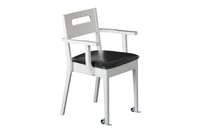 Isla-tuolia on saatavilla valkoiseksi maalattuna tai koivuisena. Saatavilla myös nostokahvat, irrotettava verhoilu istuimeen tai selkänojaan.